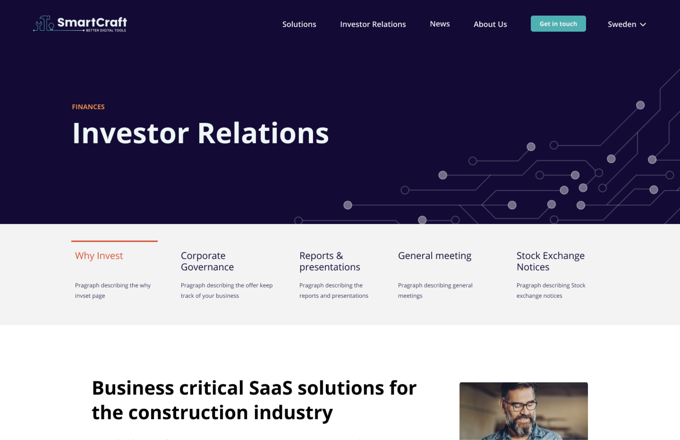 SmartCraft website redesign preview