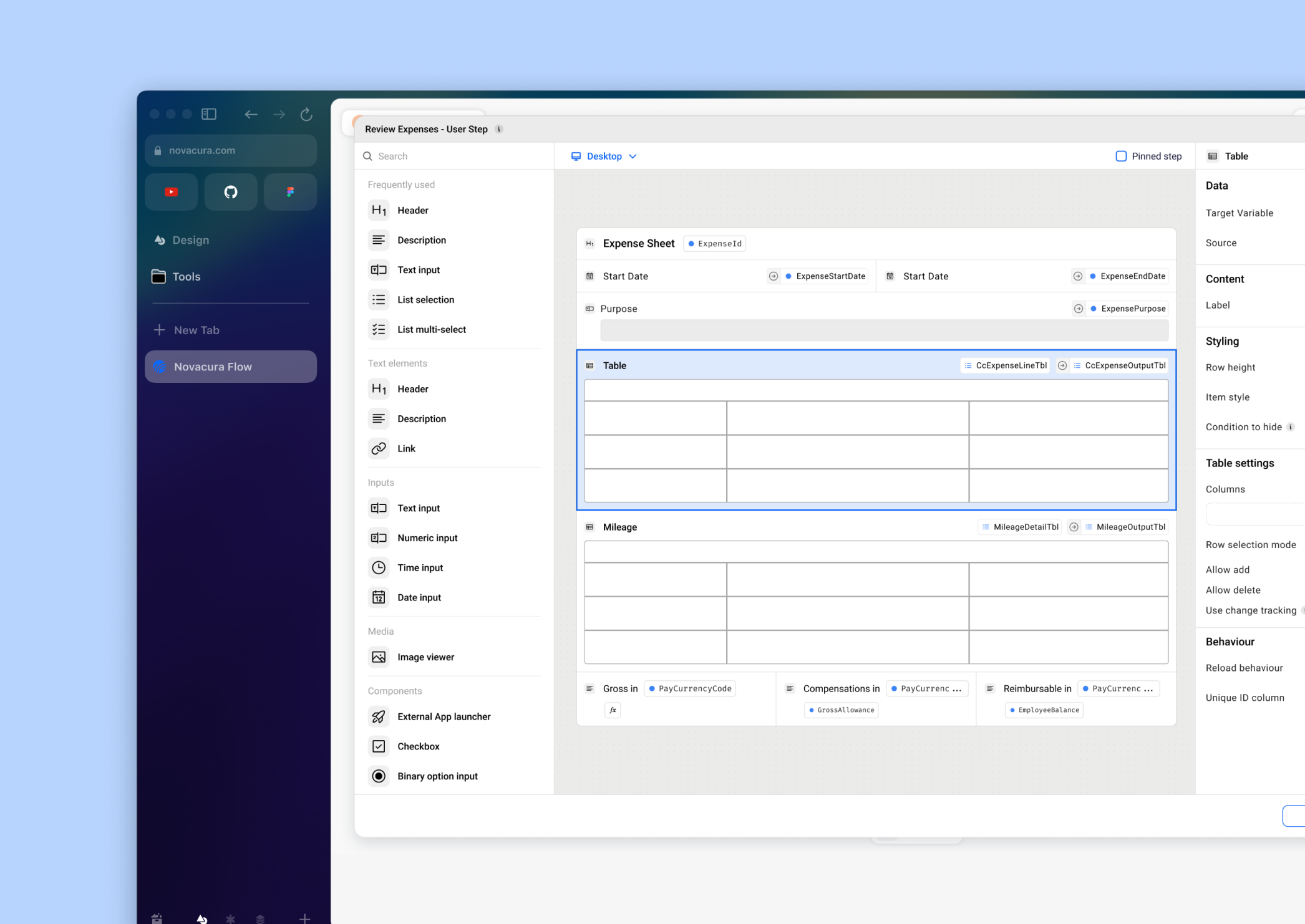 ERP App Designer project preview